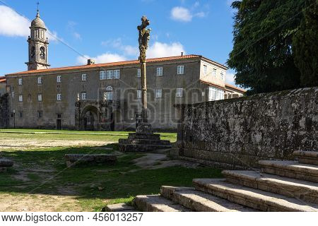 Allariz, Spain - October 22, 2021: Santa Clara Convent In The Medieval Village Of Allariz, Orense, G