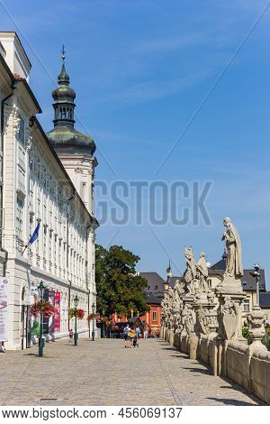Kutna Hora, Czech Republic - September 14, 2020: Historic Jesuit College In The Center Of Kutna Hora