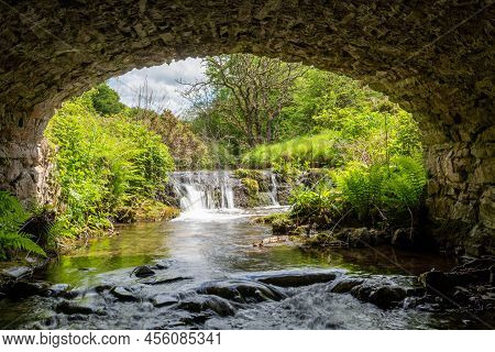 Robbers Bridge In Exmoor National Park