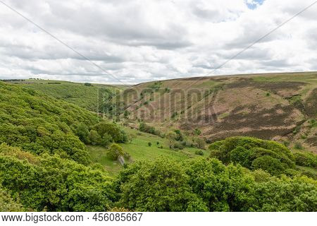 Landscape Photo Of The Circular Walk Along The Weir Water River At Robbers Bridge In Exmoor National