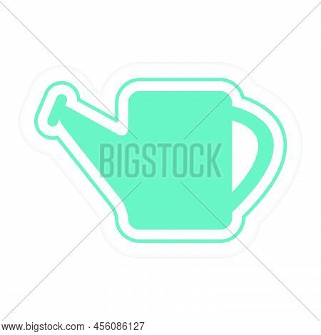 Vector Illustration Kid Toys Sticker Children's Watering Can. Primary School, Elementary Grade, Kind