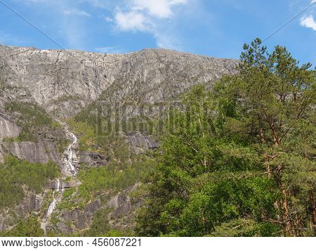 spring time at the village of Flam in norway