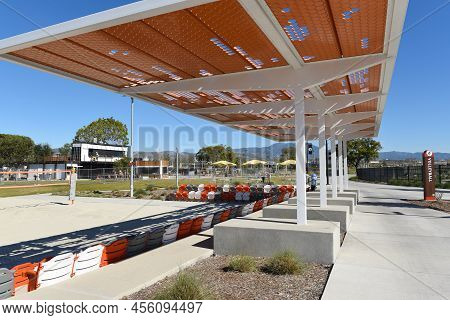Irvine, California 31 Jan 2020: Championship Sand Volleyball Court At The Orange County Great Park. 