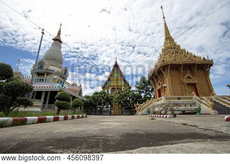Wat Bang Kadi Has Beautiful Architecture In Pathum Thani Province In Thailand.