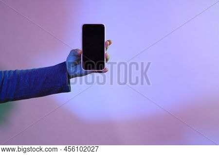 Hand Holding Smart Phone