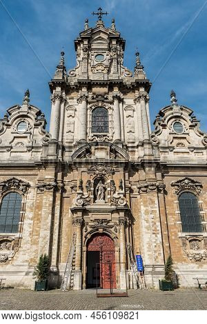 Brussels City Center, Brussels Capital Region - Belgium - 06 20 2020 Facade Of The Old Beguinage , T