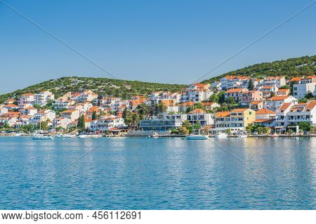 Coastal Town Tisno On Murter Island In Dalmatia, Croatia