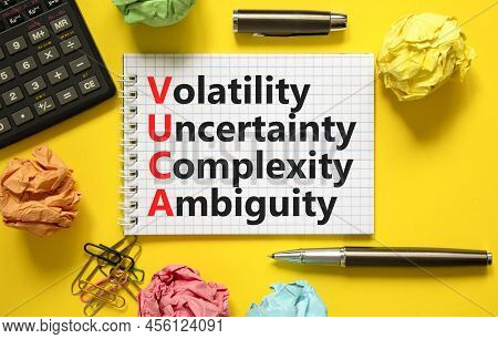 Vuca Volatility Uncertainty Complexity Ambiguity Symbol. Concept Words Vuca Volatility Uncertainty C