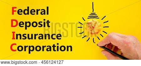 Fdic Federal Deposit Insurance Corporation Symbol. Concept Words Fdic Federal Deposit Insurance Corp