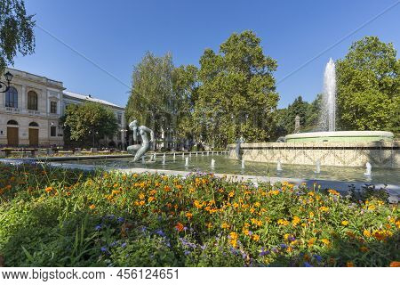 Kniaz Alexander Battenberg Square In City Of Ruse, Bulgaria