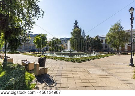 Kniaz Alexander Battenberg Square In City Of Ruse, Bulgaria
