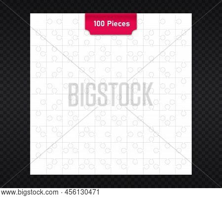 Pazzles 100 Pieces. Large Field For Printing Images. Games For Children, Learning And Developing Ski