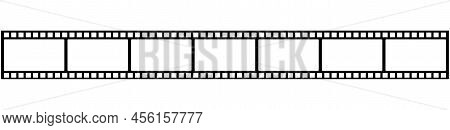 Cinema Tape For Film. Strip Tape For Video And Movie. Photo Tape For Camera 35mm. Old Retro Filmstri