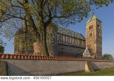 Tum Near Leczyca, Lodz Province, Poland - May 2, 2022: Morning Shot Of The Most Beautiful Romanesque