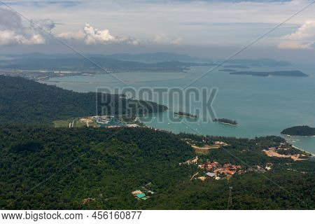 Scenic View Of The Surrounding Landscape From The Langkawi Skybridge.