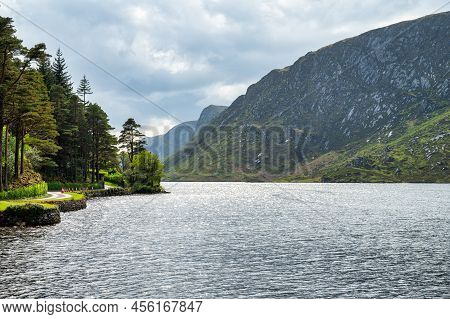 Glenveagh, Ireland- May 7, 2022: Lough Beaghat Glenveagh National Park In Ireland