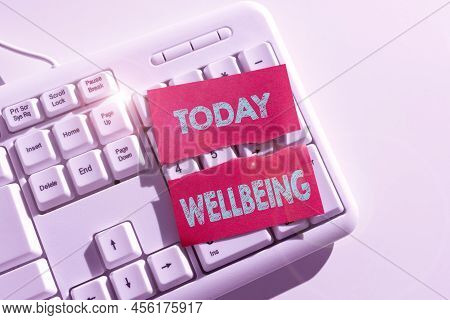 Inspiration Showing Sign Wellbeing. Conceptual Photo A Good Or Satisfactory Condition Of Existence I