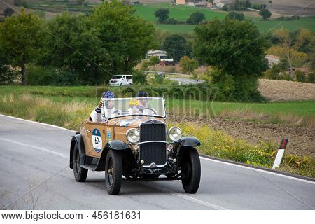 Fiat 514 S 1931 On An Old Racing Car In Rally Mille Miglia 2020 The Famous Italian Historical Race (