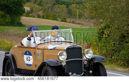 Fiat 514 S 1931 On An Old Racing Car In Rally Mille Miglia 2020 The Famous Italian Historical Race (
