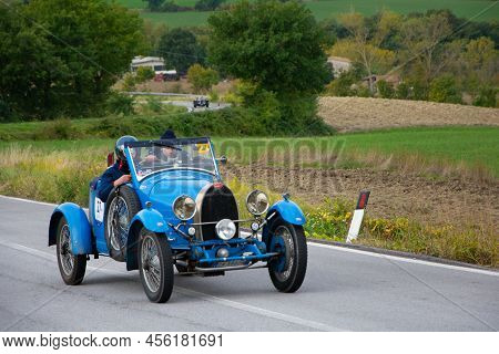 Bugatti T40 Gran Sport 1927On An Old Racing Car In Rally Mille Miglia 2020 The Famous Italian Histor