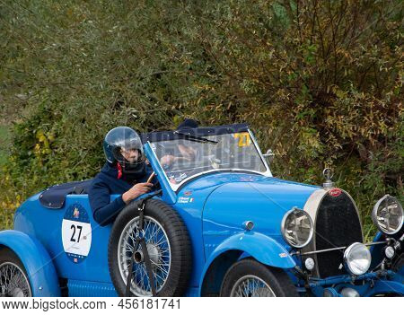 Bugatti T40 Gran Sport 1927On An Old Racing Car In Rally Mille Miglia 2020 The Famous Italian Histor