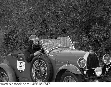 Bugatti T40 Gran Sport 1927On An Old Racing Car In Rally Mille Miglia 2020 The Famous Italian Histor