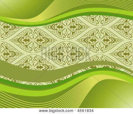 Elegant Banner With Pattern. Vector Illustration