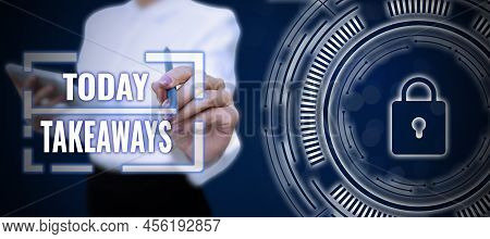 Conceptual Display Takeaways. Business Concept An Act Or Instance Of Giving Something From You To So