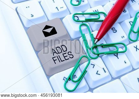 Writing Displaying Text Add Files. Word Written On To Put More Information To A Certain Person, Thin