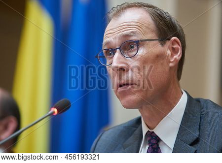 Bucharest, Romania - June 10, 2022: Jan Kees Martijn, The Head Of The Mission For Romania Of The Int