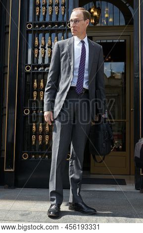 Bucharest, Romania - June 10, 2022: Jan Kees Martijn, The Head Of The Mission For Romania Of The Int