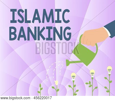 Text Showing Inspiration Islamic Banking. Concept Meaning Banking System Based On The Principles Of 