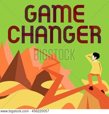 Text Showing Inspiration Game Changer. Word For Sports Data Scorekeeper Gamestreams Live Scores Team