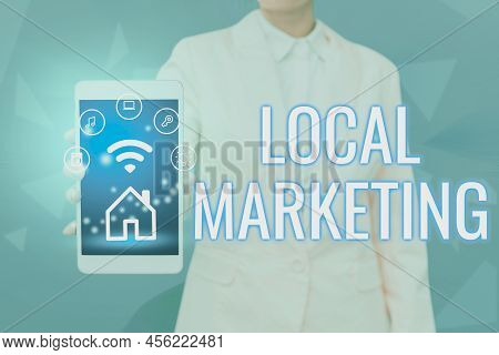 Handwriting Text Local Marketing. Business Overview A Local Business Where A Product Buy And Sell In