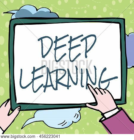 Text Showing Inspiration Deep Learning. Business Overview Hierarchical Abstractions Artificial Intel