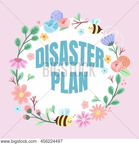 Conceptual Display Disaster Plan. Internet Concept Respond To Emergency Preparedness Survival And Fi
