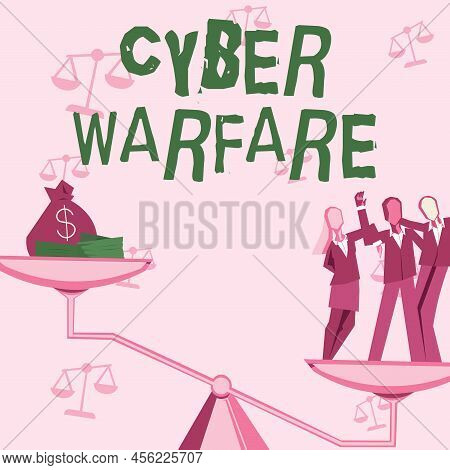 Inspiration Showing Sign Cyber Warfare. Business Approach Virtual War Hackers System Attacks Digital