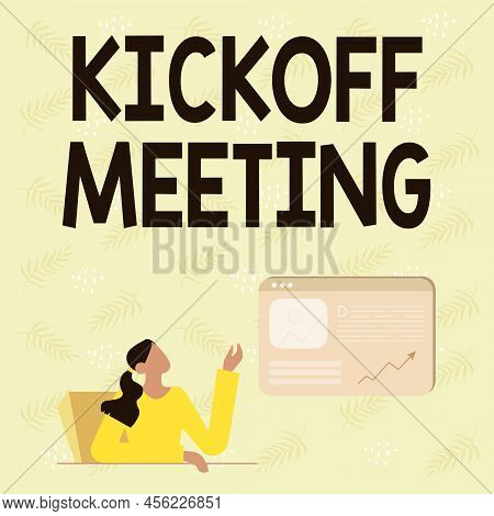 Conceptual Caption Kickoff Meeting. Word Written On Special Discussion On The Legalities Involved In