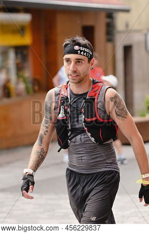 Encamp, Andorra : 2022 June 11 : Competitors Participate In The 2020 Spartan Race Obstacle Racing Ch