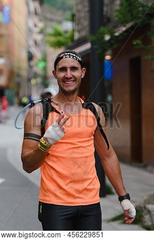 Encamp, Andorra : 2022 June 11 : Competitors Participate In The 2020 Spartan Race Obstacle Racing Ch