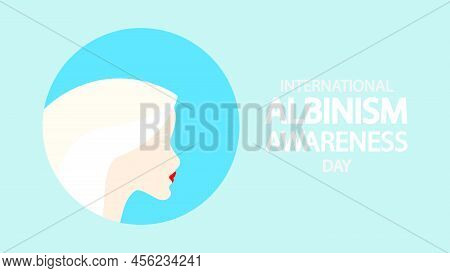 International Albinism Awareness Day Banner, Vector Art Illustration.