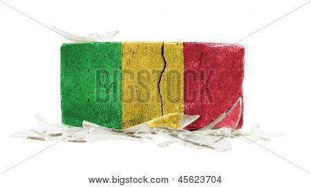 Brick With Broken Glass, Violence Concept