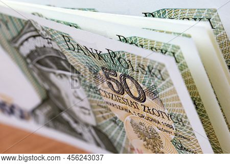 Old Polish Money - 50 Zloty A Business Background