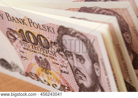 Old Polish Money - 100 Zloty A Business Background