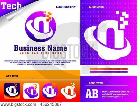 Tech Letter O Logo Design Vector Template