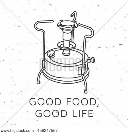 Good Food Good Life. Live, Love, Travel. Vector Illustration. Concept For Shirt Or Logo, Print, Stam