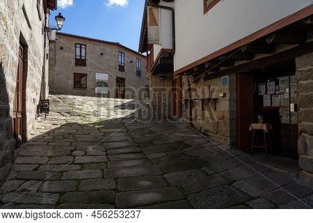 Allariz, Spain - October 22, 2021: Streets Of The Old Town In The Medieval Village Of Allariz, Orens