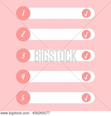 To Do List Icon With Hand Drawn Text. Checklist, Task List Vector Illustration In Flat Style On Isol