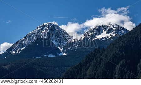 View Of Isolillocl Peak And Silver Peak Taken While Hiking The Dragonsback Trail Near Hope In Britis