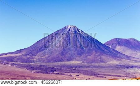 View Of Licancabur Volcano From Mars Valley